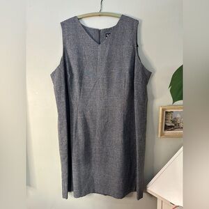 Elegant Gray Sleeveless Dress